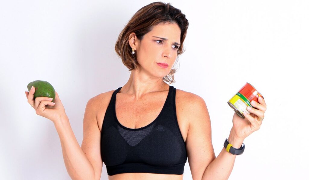 Alê Junqueira cuidando da alimentação